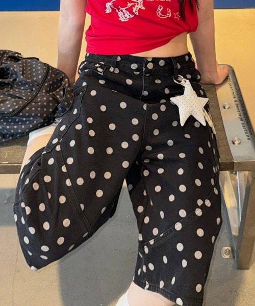 LAMPOON(ランプーン)の「ドットハーフパンツ(その他パンツ・レディース・ブラック・SMALL/MEDIUM/LARGE)」の3枚目の写真