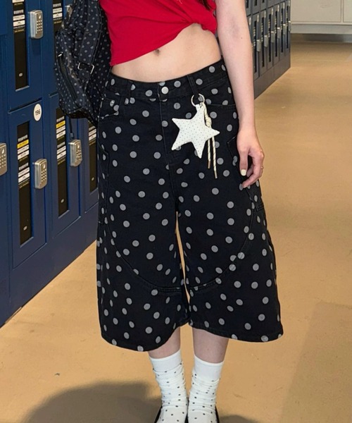 LAMPOON(ランプーン)の「ドットハーフパンツ(その他パンツ・レディース・ブラック・SMALL/MEDIUM/LARGE)」の5枚目の写真