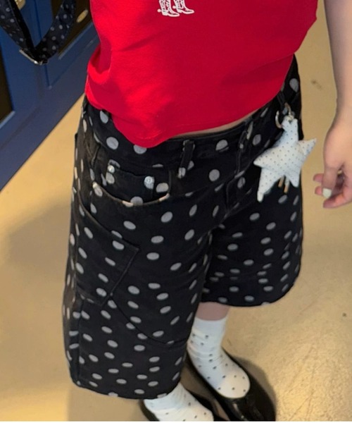 LAMPOON(ランプーン)の「ドットハーフパンツ(その他パンツ・レディース・ブラック・SMALL/MEDIUM/LARGE)」の6枚目の写真