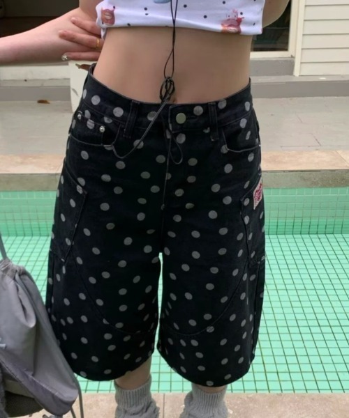 LAMPOON(ランプーン)の「ドットハーフパンツ(その他パンツ・レディース・ブラック・SMALL/MEDIUM/LARGE)」の8枚目の写真