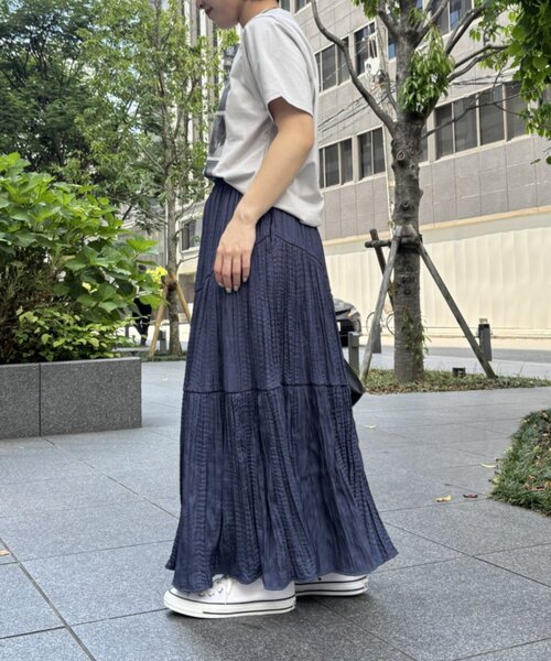 Jena espace merveilleux(ジェナ エスパスメルヴェイユ)の「マルチプリントT(Tシャツ/カットソー・レディース・ベージュ/オフホワイト/ライトグレー・FREE)」の16枚目の写真