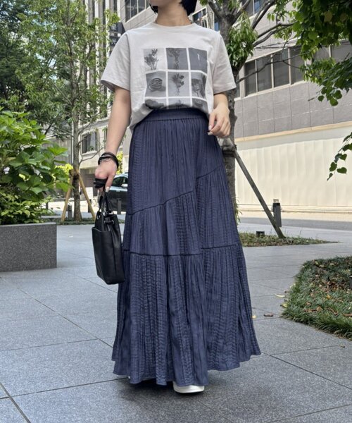 Jena espace merveilleux(ジェナ エスパスメルヴェイユ)の「マルチプリントT(Tシャツ/カットソー・レディース・ベージュ/オフホワイト/ライトグレー・FREE)」の18枚目の写真