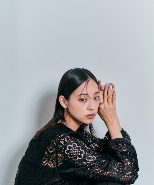 W:Huku(フーク)の「2way スクエア レース ロングスリーブ ブラウス(シャツ/ブラウス・レディース・オフホワイト/ブラック・M)」の17枚目の写真