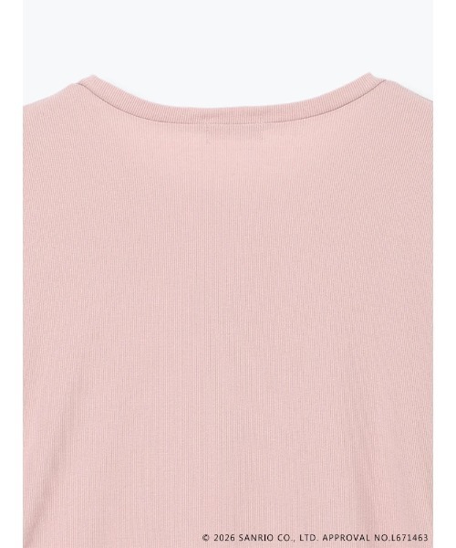 sanrio(サンリオ)の「【サンリオキャラクターズ】【大きいサイズ】ハローキティラインストーン裾ドロストTシャツ(Tシャツ/カットソー・レディース・ピンク/オフホワイト/ブラック・XX-LARGE/XXX-LARGE)」の13枚目の写真