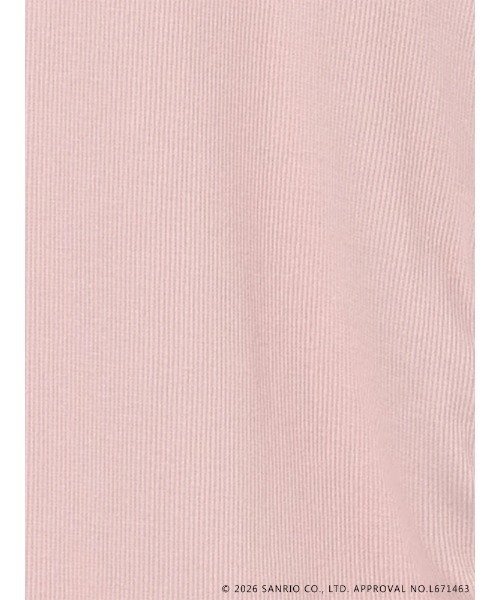 sanrio(サンリオ)の「【サンリオキャラクターズ】【大きいサイズ】ハローキティラインストーン裾ドロストTシャツ(Tシャツ/カットソー・レディース・ピンク/オフホワイト/ブラック・XX-LARGE/XXX-LARGE)」の14枚目の写真