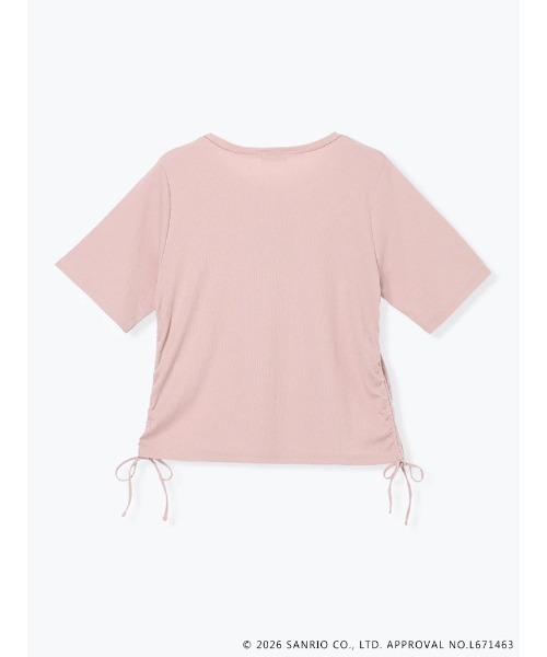 sanrio(サンリオ)の「【サンリオキャラクターズ】【大きいサイズ】ハローキティラインストーン裾ドロストTシャツ(Tシャツ/カットソー・レディース・ピンク/オフホワイト/ブラック・XX-LARGE/XXX-LARGE)」の9枚目の写真