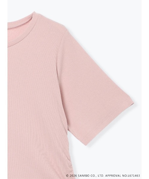 sanrio(サンリオ)の「【サンリオキャラクターズ】【大きいサイズ】ハローキティラインストーン裾ドロストTシャツ(Tシャツ/カットソー・レディース・ピンク/オフホワイト/ブラック・XX-LARGE/XXX-LARGE)」の11枚目の写真