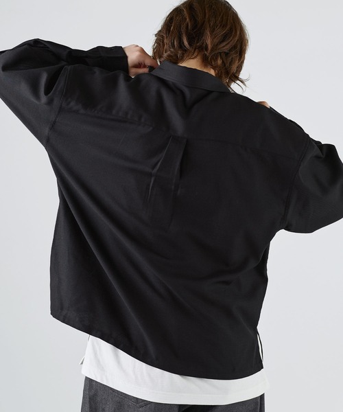 SOCCE（ソーシー）の「【防シワ】ウールミックスレギュラーカラーシャツ（シャツ/ブラウス・メンズ・サックスブルー/チャコール/ブラック/ホワイト・XL/M/S/L）」の15枚目の写真