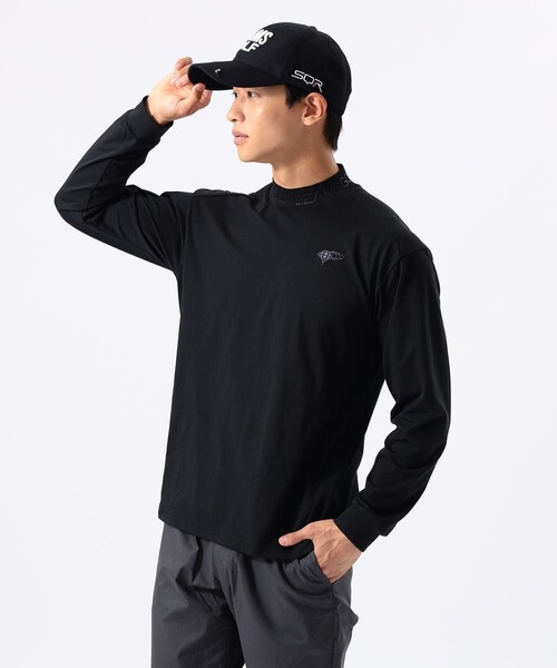 BEAMS GOLF(ビームスゴルフ)の「ORANGE LABEL / エンボスロゴ モックネックシャツ(吸水速乾・UVカット)(Tシャツ/カットソー・メンズ・グレー/ネイビー/ブラック/ホワイト・M/S/XL/L)」の17枚目の写真