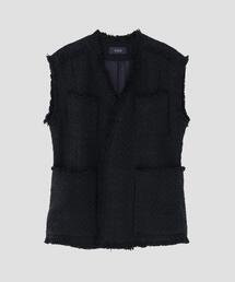 YLEVE | YLEVE / COTTON LINEN TWEED NO SLEEVE JACKET(テーラードジャケット)