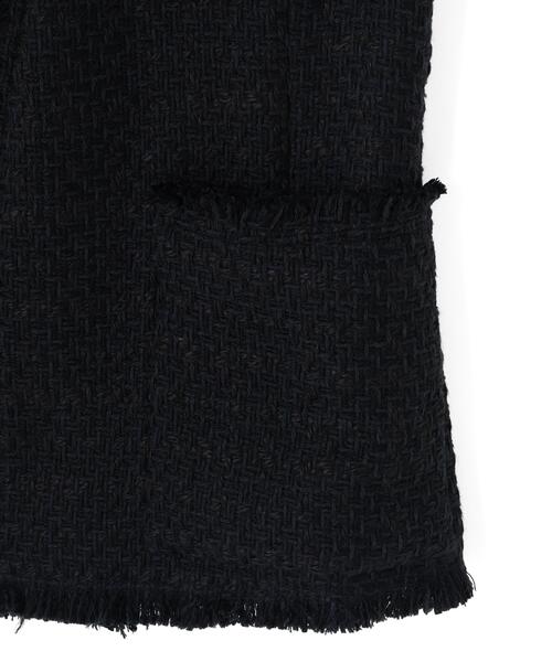 YLEVE(イレーヴ)の「YLEVE / COTTON LINEN TWEED NO SLEEVE JACKET(テーラードジャケット・レディース・ネイビー・0/1)」の7枚目の写真
