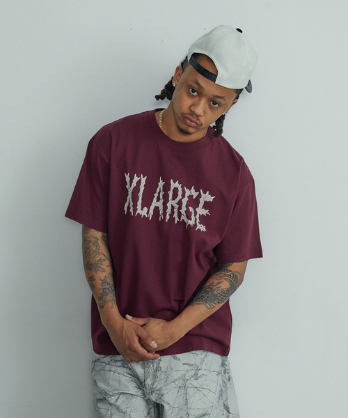 XLARGE(エクストララージ)の「VENOM S/S TEE(Tシャツ/カットソー・メンズ・ホワイト/ブラック/バーガンディー・S/M/L/XL)」の1枚目の写真