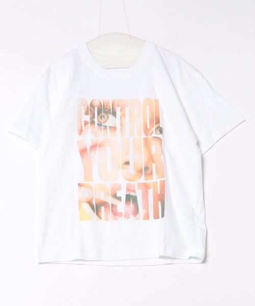 ViViDAY(ビビデー)の「顔in英字プリントtシャツ(Tシャツ/カットソー・レディース・ホワイト/ブラック・M)」の9枚目の写真