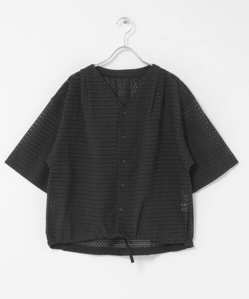 URBAN RESEARCH DOORS(アーバンリサーチドアーズ)の「レースドロストハーフスリーブブラウス(シャツ/ブラウス・レディース・オフホワイト/ブラック・FREE)」の22枚目の写真