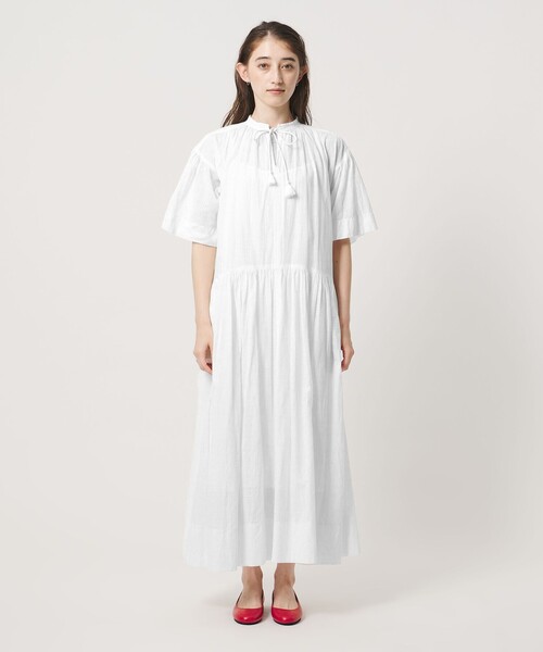UNITED ARROWS(ユナイテッドアローズ)の「インディア ボイル チェック ワンピース(ワンピース・レディース・その他1・38/36)」の4枚目の写真