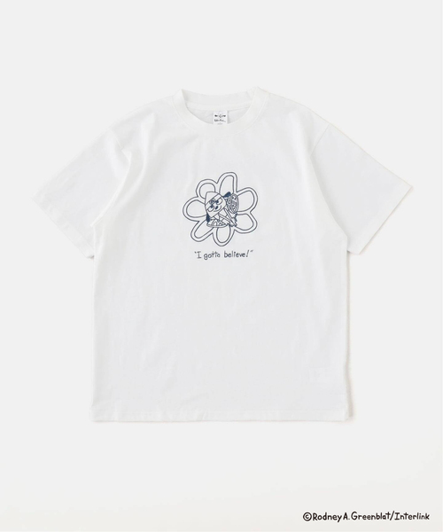 B.C STOCK(ベーセーストック)の「パラッパラッパー 別注 Tシャツ(Tシャツ/カットソー・メンズ・ホワイト系その他/ホワイト/ライトグレー/モスグリーン/オレンジ/ピンク・MEDIUM/LARGE)」の3枚目の写真