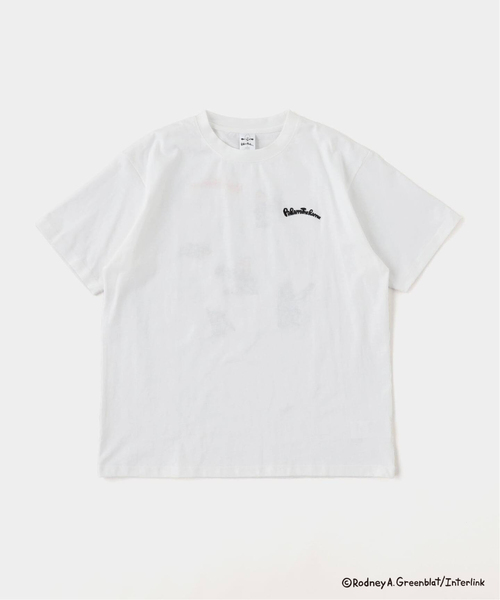 B.C STOCK(ベーセーストック)の「パラッパラッパー 別注 Tシャツ(Tシャツ/カットソー・メンズ・ホワイト系その他/ホワイト/ライトグレー/モスグリーン/オレンジ/ピンク・MEDIUM/LARGE)」の2枚目の写真