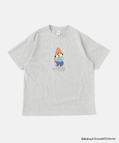 B.C STOCK(ベーセーストック)の「パラッパラッパー 別注 Tシャツ(Tシャツ/カットソー・メンズ・ホワイト系その他/ホワイト/ライトグレー/モスグリーン/オレンジ/ピンク・MEDIUM/LARGE)」の1枚目の写真