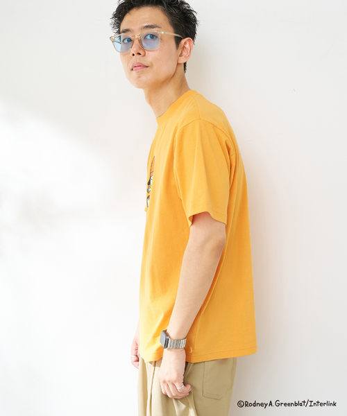 B.C STOCK(ベーセーストック)の「パラッパラッパー 別注 Tシャツ(Tシャツ/カットソー・メンズ・ホワイト系その他/ホワイト/ライトグレー/モスグリーン/オレンジ/ピンク・MEDIUM/LARGE)」の17枚目の写真