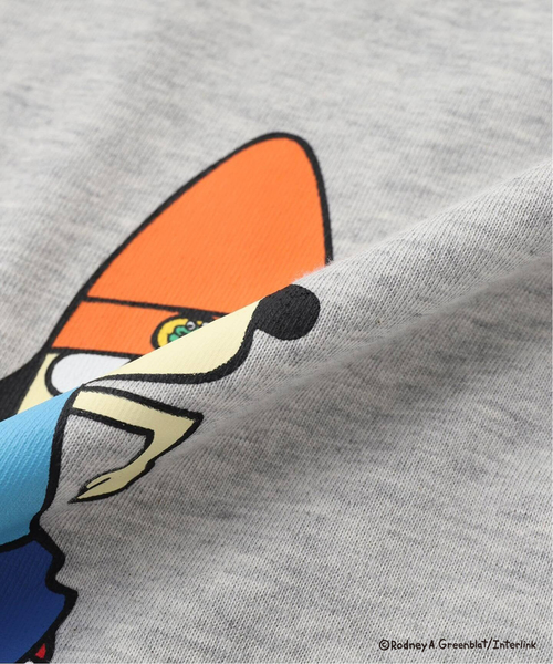 B.C STOCK(ベーセーストック)の「パラッパラッパー 別注 Tシャツ(Tシャツ/カットソー・メンズ・ホワイト系その他/ホワイト/ライトグレー/モスグリーン/オレンジ/ピンク・MEDIUM/LARGE)」の20枚目の写真