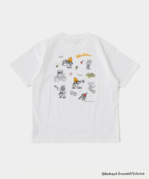B.C STOCK(ベーセーストック)の「パラッパラッパー 別注 Tシャツ(Tシャツ/カットソー・メンズ・ホワイト系その他/ホワイト/ライトグレー/モスグリーン/オレンジ/ピンク・MEDIUM/LARGE)」の21枚目の写真