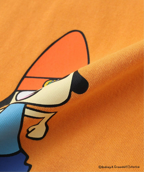 B.C STOCK(ベーセーストック)の「パラッパラッパー 別注 Tシャツ(Tシャツ/カットソー・メンズ・ホワイト系その他/ホワイト/ライトグレー/モスグリーン/オレンジ/ピンク・MEDIUM/LARGE)」の9枚目の写真
