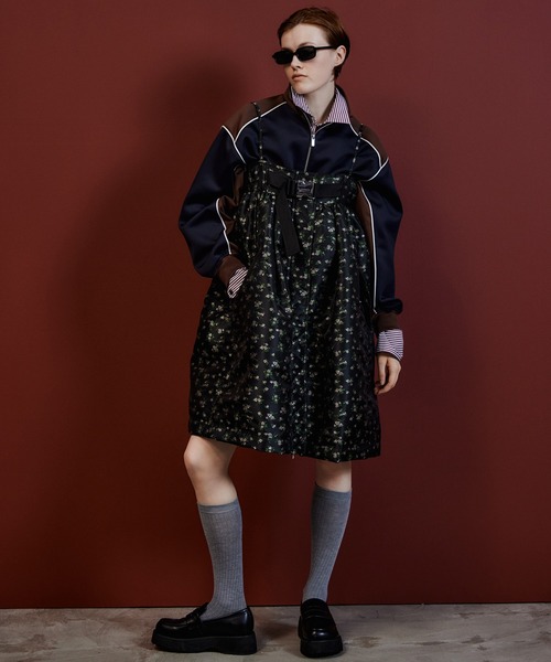 MAISON SPECIAL(メゾンスペシャル)の「【2026Autumn PRE-ORDER】2WAY MA-1-Like Military Mini Dress/2WAYMA-1ライクミリタリーミニワンピース(ワンピース・レディース・カーキ/ブラック/マルチ・36/38)」の9枚目の写真