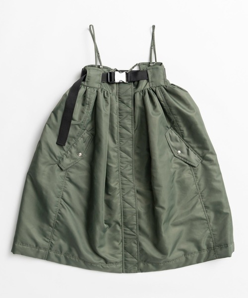MAISON SPECIAL(メゾンスペシャル)の「【2026Autumn PRE-ORDER】2WAY MA-1-Like Military Mini Dress/2WAYMA-1ライクミリタリーミニワンピース(ワンピース・レディース・カーキ/ブラック/マルチ・36/38)」の17枚目の写真