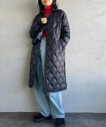 【WEB先行予約】[TAION/タイオン] MILITARY ソフトシェル オーバーサイズダウンコート(WEB限定)