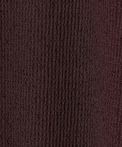 BALLSEY(ボールジィ)の「ワッフルジャージーコンビ フレンチスリーブプルオーバー(Tシャツ/カットソー・レディース・ホワイト/ボルドー/ブラック・S)」の12枚目の写真