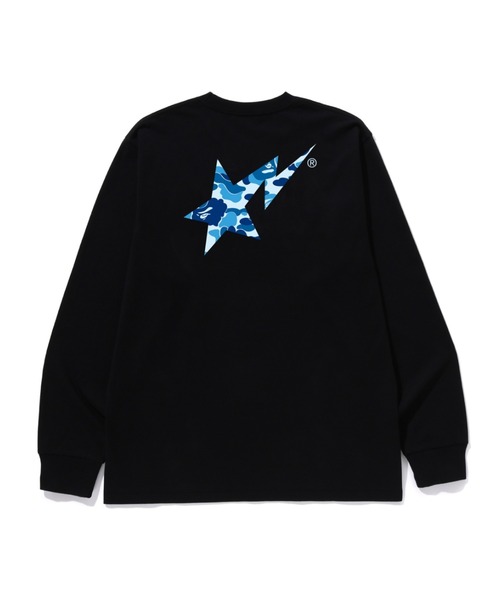 A BATHING APE（アベイシングエイプ）の「ABC CAMO BAPE STA LS TEE（Tシャツ/カットソー・メンズ・ブラック×ピンク/ホワイト×ピンク/ブラック×グリーン/ブラック×ブルー/ホワイト×ブルー/ホワイト×グリーン・MEDIUM/XX-LARGE/SMALL/X-LARGE/LARGE）」の10枚目の写真