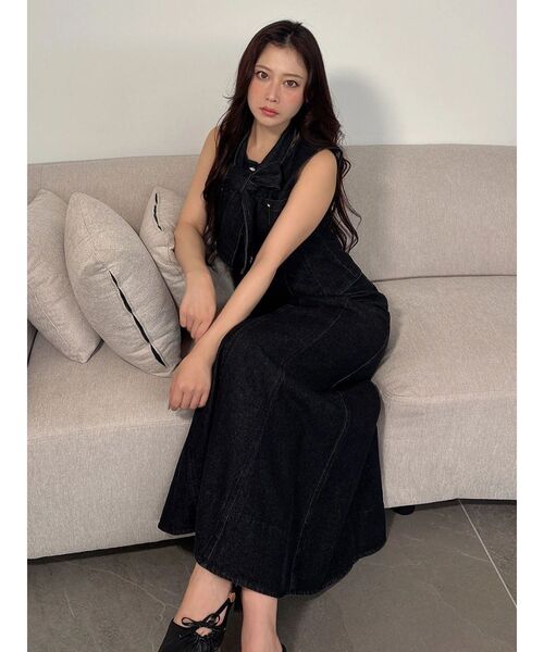 MERCURYDUO(マーキュリーデュオ)の「デニムバックジップマーメイドスカート(スカート・レディース・ブラック/インディゴブルー・SMALL/MEDIUM)」の9枚目の写真