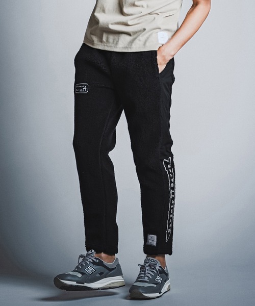 seventy seven(セブンティセブン)の「mp15265- boa jogger pants ボアジョガーパンツ(7726W040)(その他パンツ・メンズ・ブラック×ホワイト/ブラック×ブラック/グレー系その他・S/M/L/XL)」の4枚目の写真