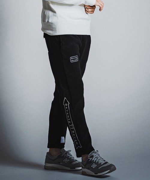 seventy seven(セブンティセブン)の「mp15265- boa jogger pants ボアジョガーパンツ(7726W040)(その他パンツ・メンズ・ブラック×ホワイト/ブラック×ブラック/グレー系その他・S/M/L/XL)」の5枚目の写真