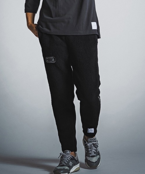 seventy seven(セブンティセブン)の「mp15265- boa jogger pants ボアジョガーパンツ(7726W040)(その他パンツ・メンズ・ブラック×ホワイト/ブラック×ブラック/グレー系その他・S/M/L/XL)」の6枚目の写真