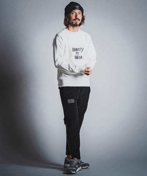 seventy seven(セブンティセブン)の「mp15265- boa jogger pants ボアジョガーパンツ(7726W040)(その他パンツ・メンズ・ブラック×ホワイト/ブラック×ブラック/グレー系その他・S/M/L/XL)」の7枚目の写真