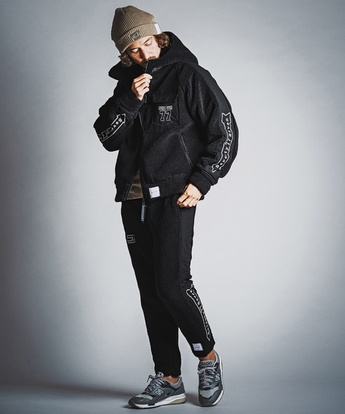 seventy seven(セブンティセブン)の「mp15265- boa jogger pants ボアジョガーパンツ(7726W040)(その他パンツ・メンズ・ブラック×ホワイト/ブラック×ブラック/グレー系その他・S/M/L/XL)」の10枚目の写真