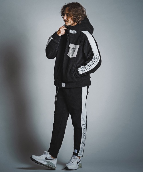 seventy seven(セブンティセブン)の「mp15265- boa jogger pants ボアジョガーパンツ(7726W040)(その他パンツ・メンズ・ブラック×ホワイト/ブラック×ブラック/グレー系その他・S/M/L/XL)」の16枚目の写真