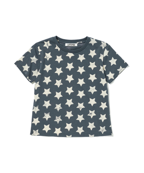LOTSYOU(ロッツユー)の「LOTSYOU_Bella vintage star tee Blue(Tシャツ/カットソー・レディース・その他・OS)」の1枚目の写真