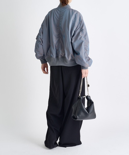 Lui's(ルイス)の「MA-1 ジャケット(MA-1・レディース・グレー/ブラック・FREE)」の20枚目の写真
