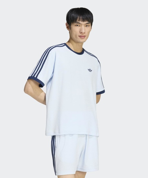 adidas(アディダス)の「テリー カリ 半袖Tシャツ / アディダスオリジナルス adidas Originals(Tシャツ/カットソー・メンズ・ブルー系その他・X-SMALL/X-LARGE/SMALL/MEDIUM/XX-LARGE/XX-SMALL/LARGE/3XL)」の3枚目の写真