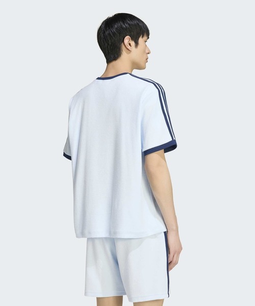 adidas(アディダス)の「テリー カリ 半袖Tシャツ / アディダスオリジナルス adidas Originals(Tシャツ/カットソー・メンズ・ブルー系その他・X-SMALL/X-LARGE/SMALL/MEDIUM/XX-LARGE/XX-SMALL/LARGE/3XL)」の4枚目の写真