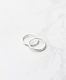 【es】SILVER925　12ｍｍツイストフープピアス