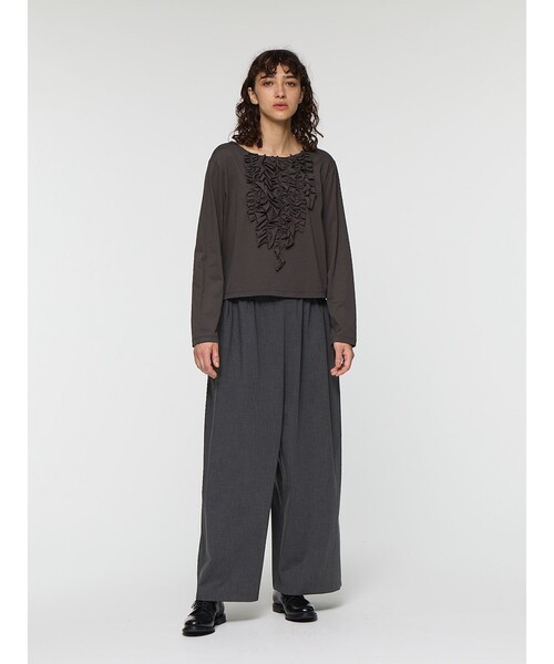 mizuiroind(ミズイロインド)の「mizuiro ind T/Rワイドイージーパンツ(その他パンツ・レディース・ブラック/チャコールグレー/グレー/ネイビー・FREE)」の17枚目の写真