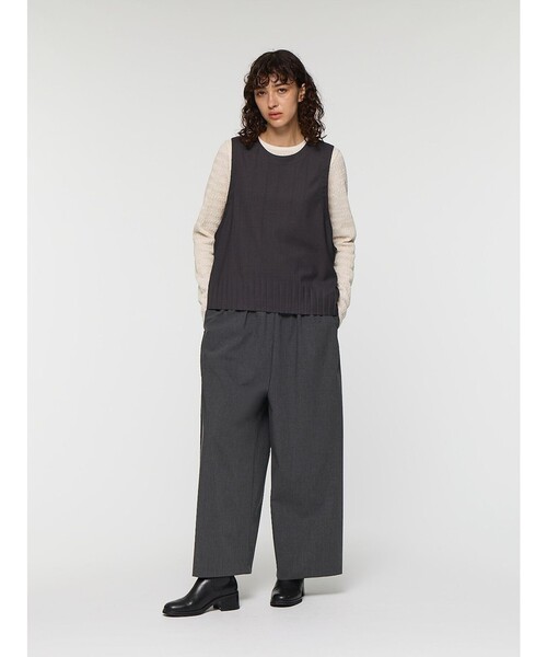 mizuiroind(ミズイロインド)の「mizuiro ind T/Rワイドイージーパンツ(その他パンツ・レディース・ブラック/チャコールグレー/グレー/ネイビー・FREE)」の21枚目の写真