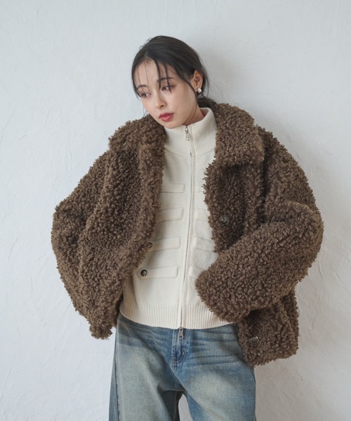 Anclear oui(アンクリアウィ)の「クリンクルコンパクトファージャコット(その他アウター・レディース・ライトベージュ/ベージュ/グレー/ブラウン・F)」の5枚目の写真