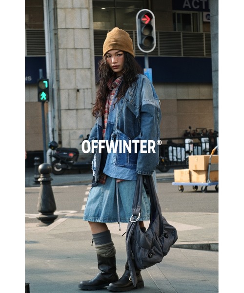 OFFWINTER(オフウィンター)の「【OFFWINTER】ワッシャー 2WAY Hobo ショルダーバッグ(S)(ショルダーバッグ・メンズ・ダークカーキ/ブルー/グリーン・SMALL)」の7枚目の写真