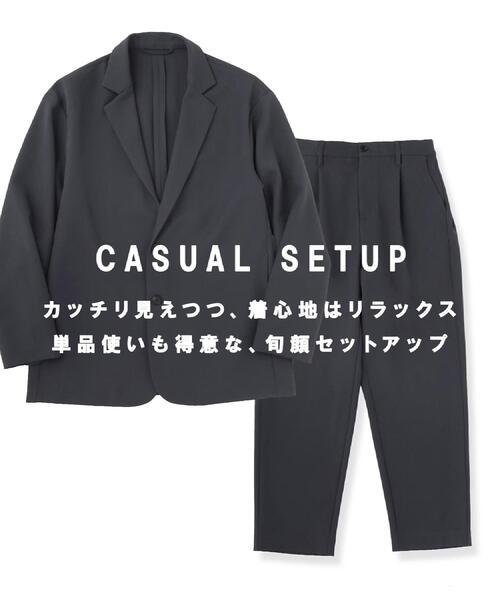 tk.TAKEO KIKUCHI（ティーケータケオキクチ）の「【さらりタッチシリーズ/上下2点セット】シングルジャケットセットアップ/シングルジャケット/ストレートパンツ/防シワ/洗濯可/イージーケア/高汎用性/スーツ（セットアップ・メンズ・チャコールグレー/ブラウン系その他/ブラック・01/03/02）」の10枚目の写真