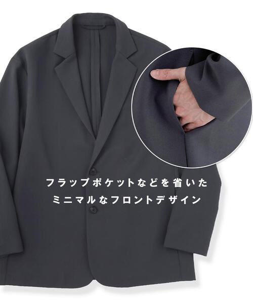 tk.TAKEO KIKUCHI（ティーケータケオキクチ）の「【さらりタッチシリーズ/上下2点セット】シングルジャケットセットアップ/シングルジャケット/ストレートパンツ/防シワ/洗濯可/イージーケア/高汎用性/スーツ（セットアップ・メンズ・チャコールグレー/ブラウン系その他/ブラック・01/03/02）」の11枚目の写真