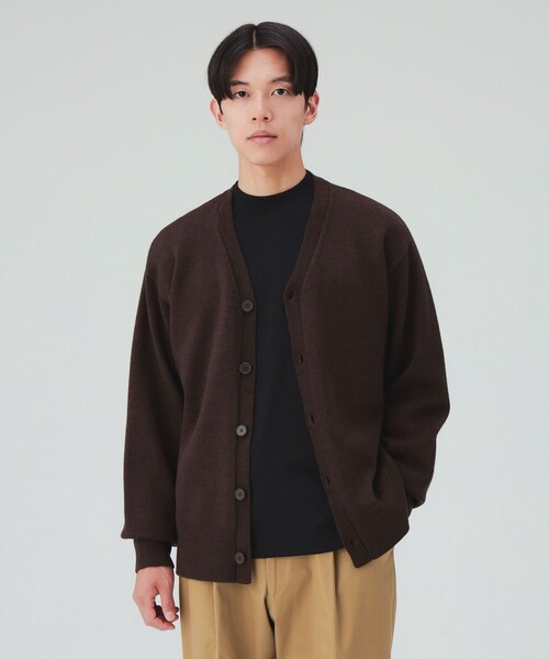 BEAMS HEART（ビームスハート）の「ニットカーディガン（ニット/セーター・メンズ・ダークブラウン/ブラック・SMALL/MEDIUM/LARGE/X-LARGE）」の2枚目の写真